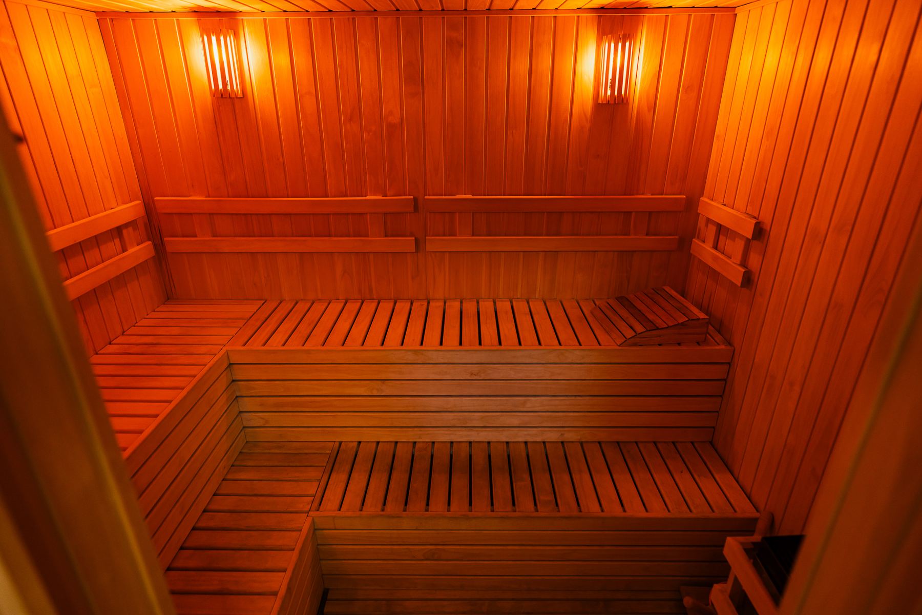 Sauna seco del spa de Quantum Bellini